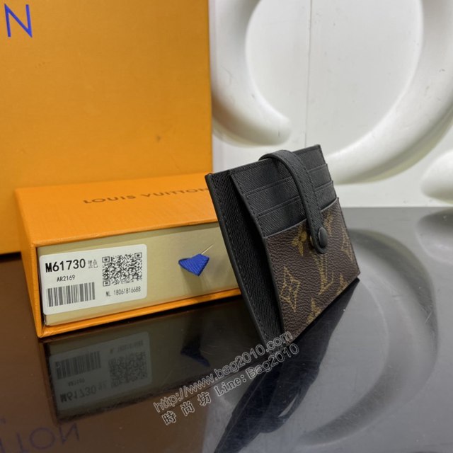 LV專櫃新款卡包 路易威登MONOGRAN多功能拉鏈卡夾 M61730 LV老花拼色信用卡包名片夾  ydh4373